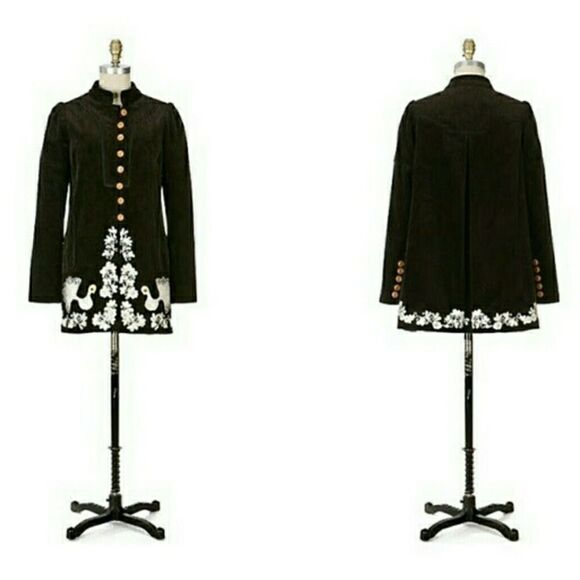 RARE anthropologie elevenses peacock corduroy - Picture 3 of 16